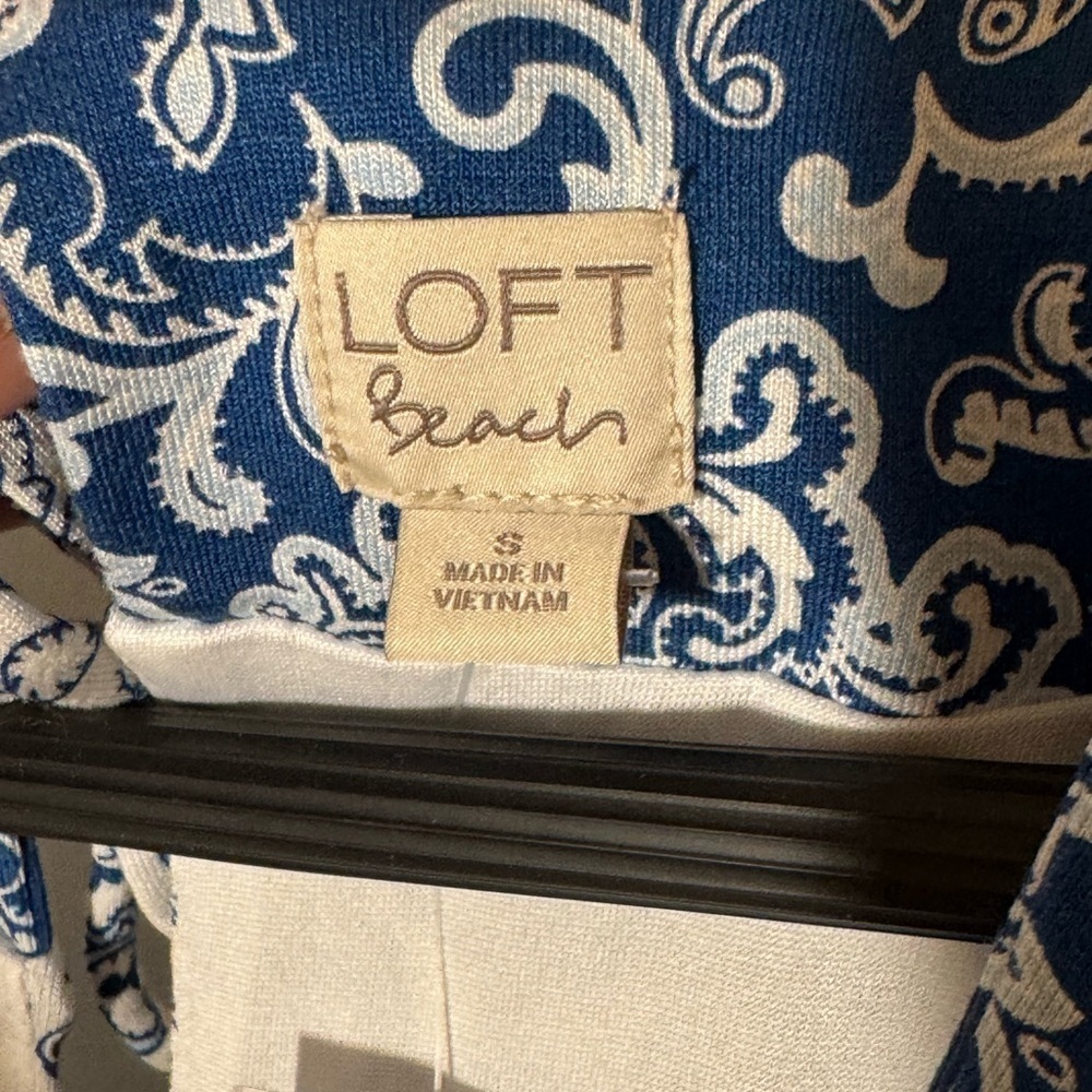 Loft Beach Blue Paisley Romper - Picture 5 of 8